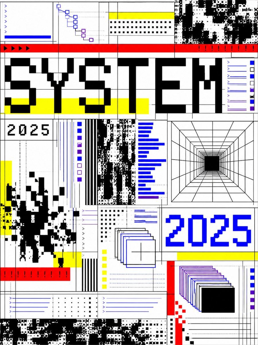 Example poster in the Brutalist web style