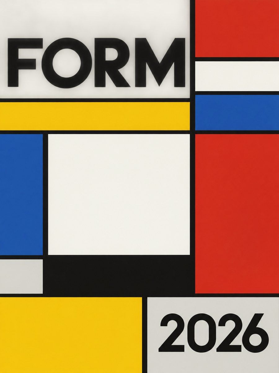 Example poster in the De Stijl style