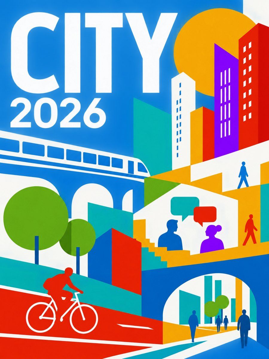 Example poster in the Flat design style