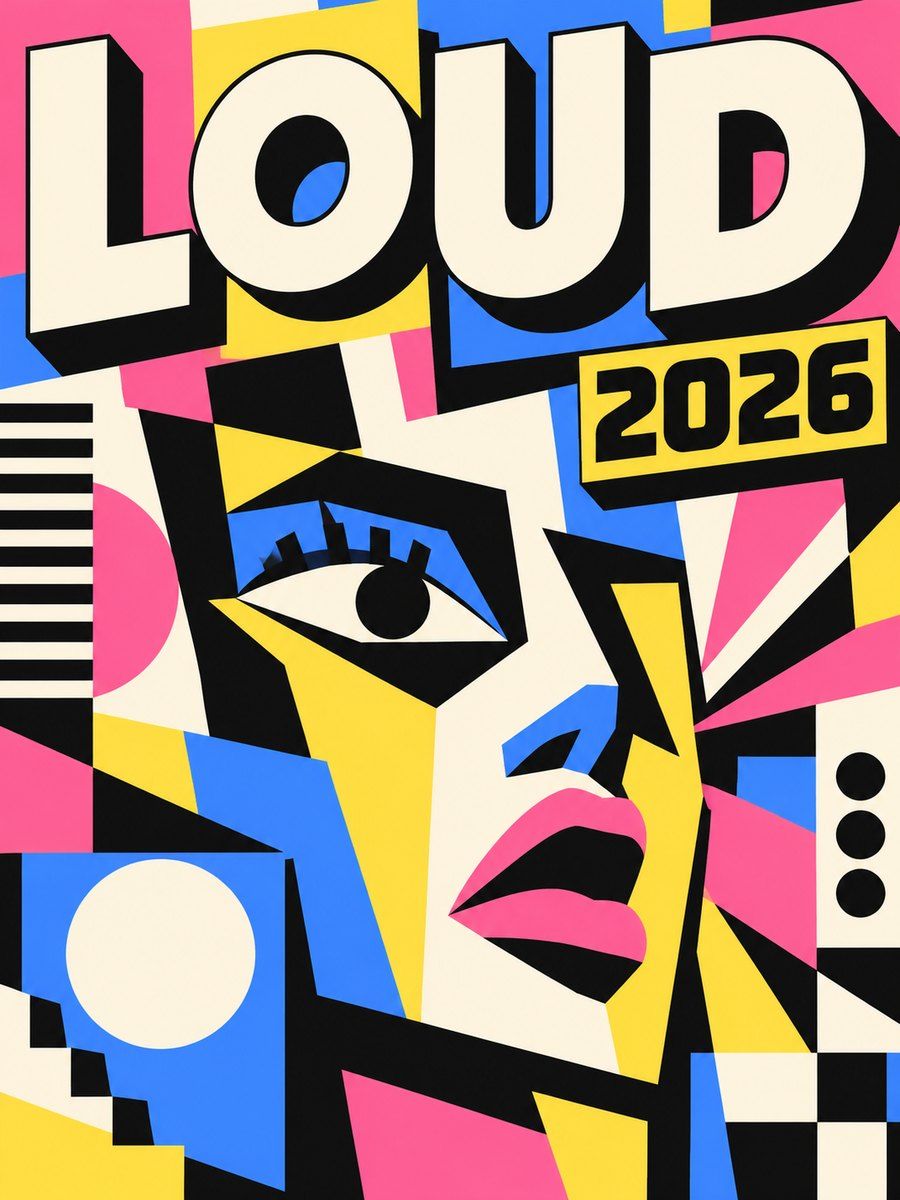 Example poster in the Neo-brutalism style